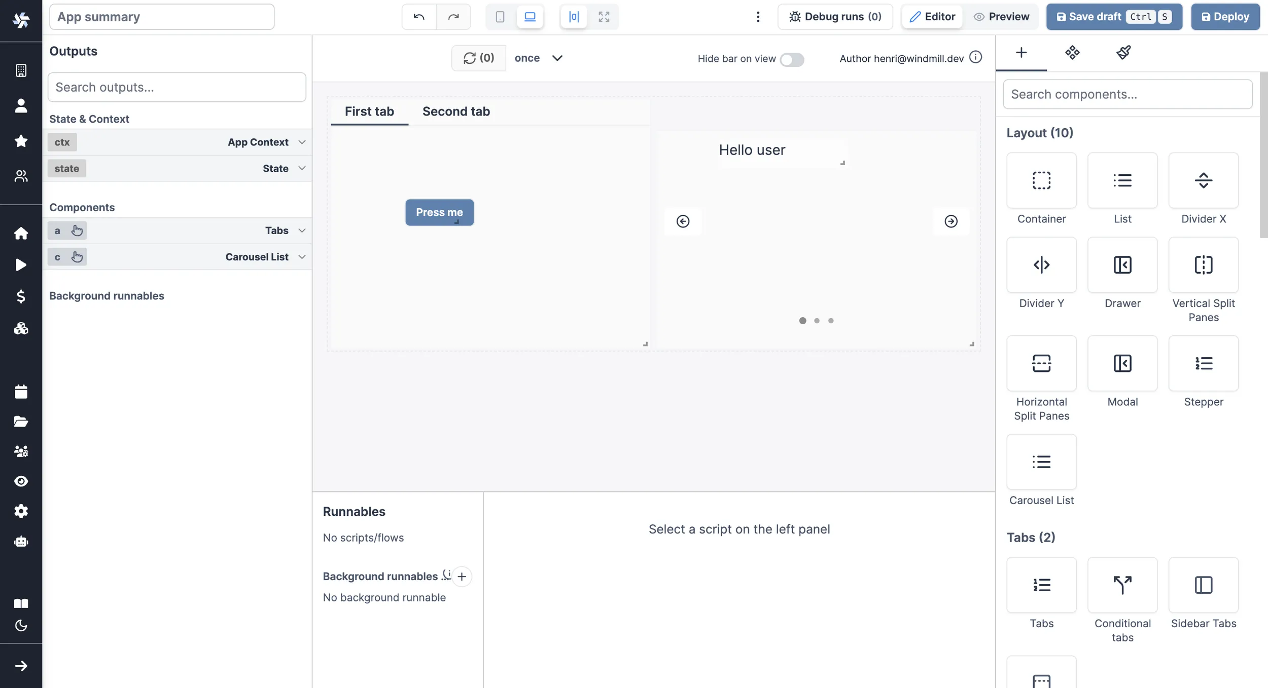 App editor App editor