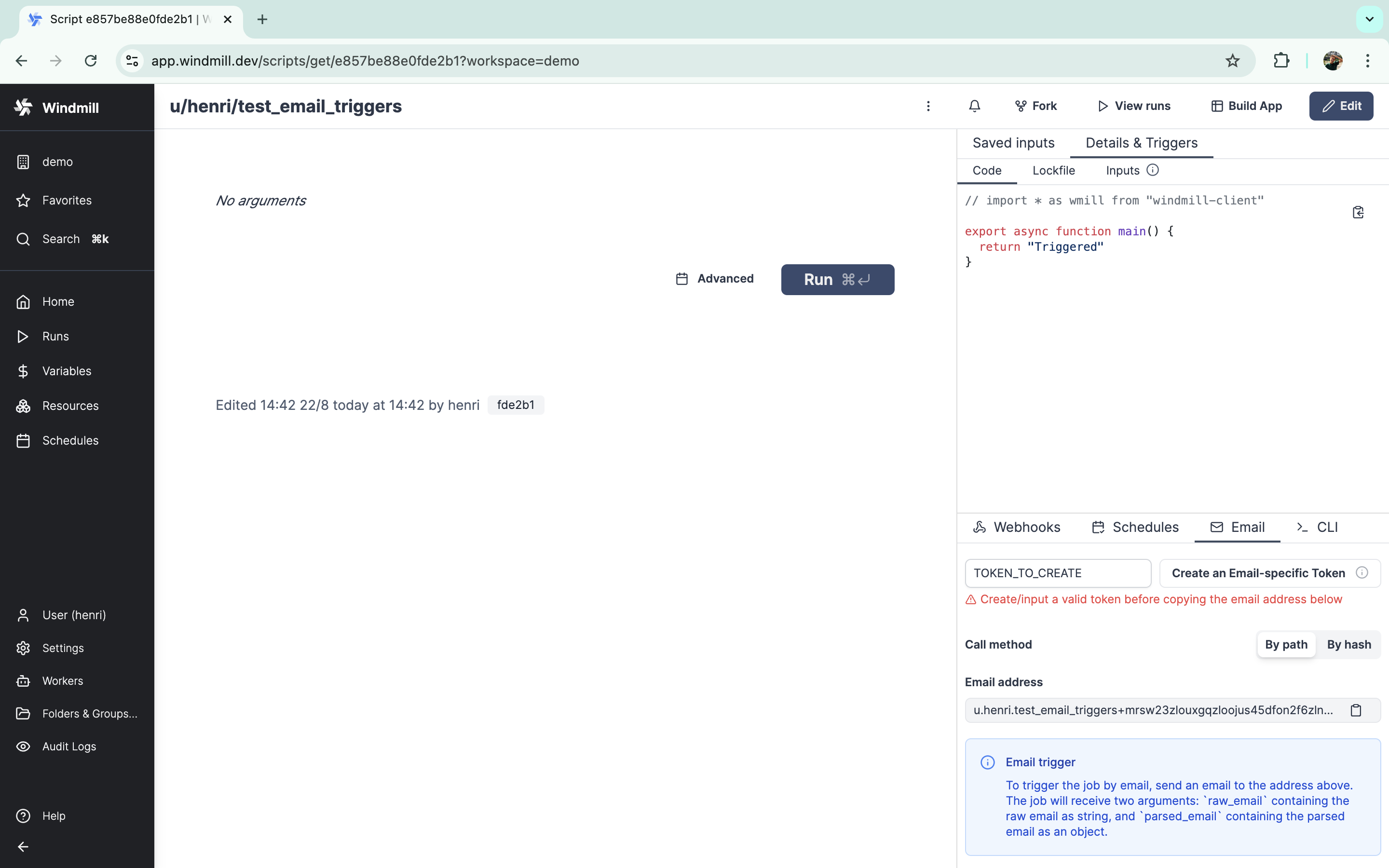Email triggers from cloud Email triggers from cloud